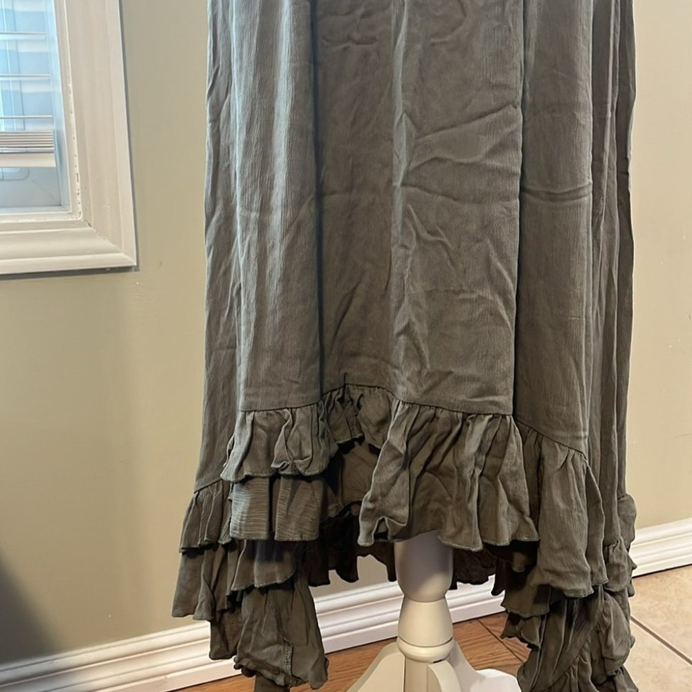 [M]La Miel Nashville Breeze Hi Low Long  Slip Maxi Dress - Picture 5 of 10